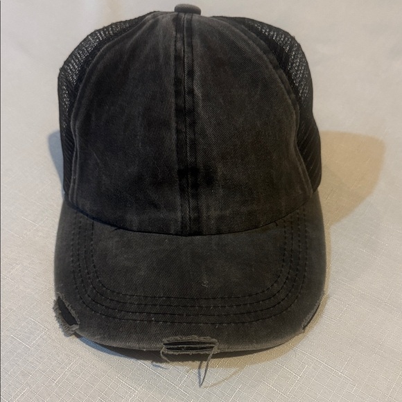 Free People Accessories - Free People Black Mesh Trucker Hat
